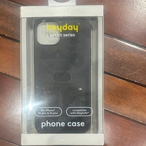 Heyday Artist Series Black Phone Case for iPhone 15 Plus & 14 Plus